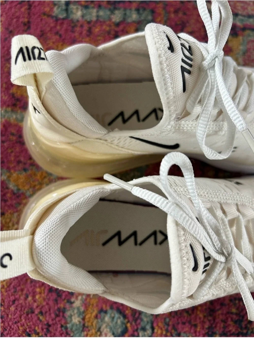 Nike | Women’s Air Max 270 Cream/Black ‘Sail/Coconut’ Sneakers Size 7